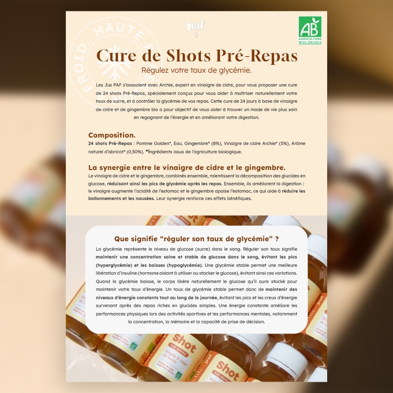 Mémo Coffret Shots Pré Repas Archie x PAF